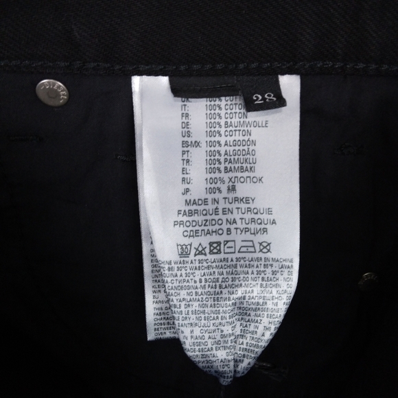 Diesel Black Distressed Ankle Jeans - Picture 9 of 11